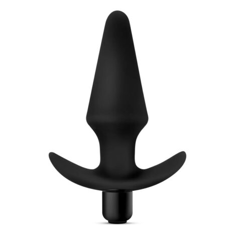 Anal Adventures Vibrating Plug Silicone Black, Blush