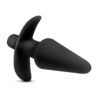 Anal Adventures Vibrating Plug Silicone Black, Blush