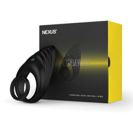 Nexus Enhance Vibrating Cock & Ball Ring Black