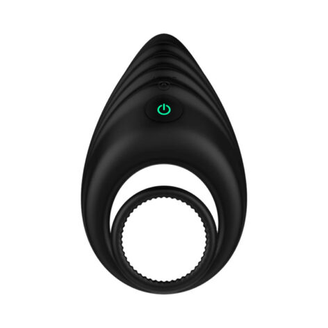 Nexus Enhance Vibrating Cock & Ball Ring Black Silicone