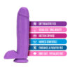 Neo Dual Density 10in Dildo w/Balls Neon Purple