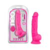 Neo Dual Density 7.5in Dildo w/Balls Neon Pink, Blush