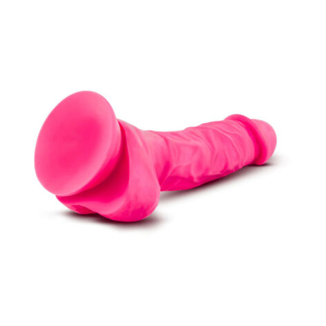 Neo Dual Density 7.5in Dildo w/Balls Neon Pink, Blush