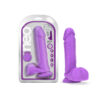 Neo Dual Density 8in Dildo w/Balls Neon Purple