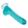 Size Queen 10in Dildo w/Balls Blue, CalExotics