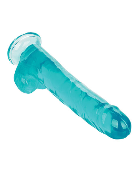 Size Queen 10in Dildo w/Balls Blue, CalExotics