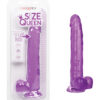 Size Queen 10in Dildo w/Balls Purple, CalExotics