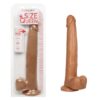 Size Queen 12in Dildo w/Balls Brown, CalExotics