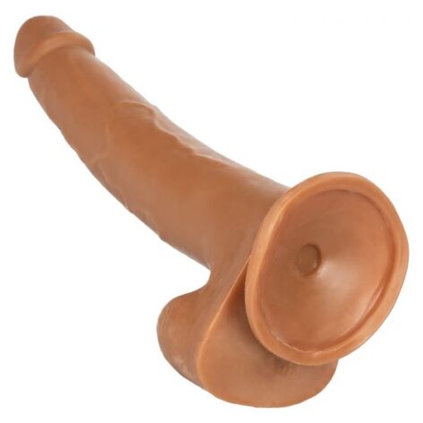 Size Queen 12in Dildo w/Balls Brown, CalExotics