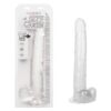 Size Queen 12in Dildo w/Balls Clear, CalExotics