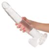 Size Queen 12in Dildo w/Balls Clear, CalExotics