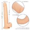 Size Queen 12in Dildo w/Balls Ivory, CalExotics