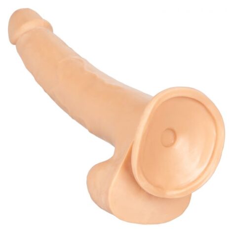 Size Queen 12in Dildo w/Balls Ivory, CalExotics