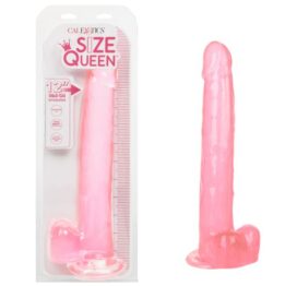 Size Queen 12in Dildo w/Balls Pink, CalExotics