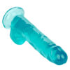 Size Queen 8in Dildo w/Balls Blue, CalExotics