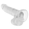 Size Queen 8in Dildo w/Balls Clear, CalExotics Size Queen 8in Dildo w/Balls Clear, CalExotics