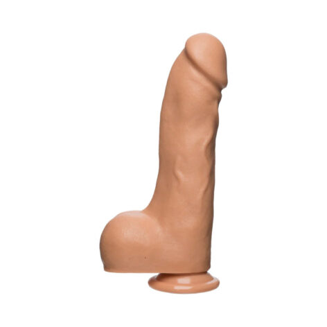Master D 10.5in FirmSkyn Dildo w/Balls Vanilla, Doc Johnson