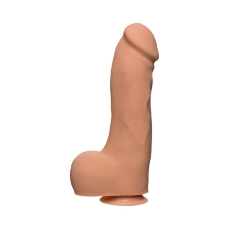 Master D 12in UltraSkyn Dildo w/Balls Vanilla, Doc Johnson
