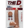 Realistic D Slim 7in UltraSkyn Dildo w/Balls Caramel