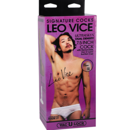 Leo Vice Dildo Asian 6in w/Balls Caramel