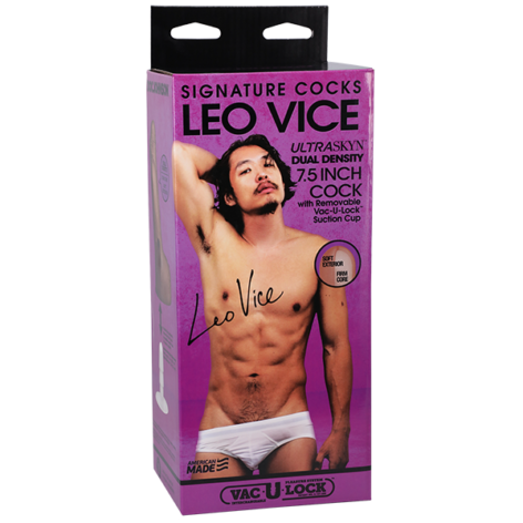 Leo Vice Dildo Asian 6in w/Balls Caramel