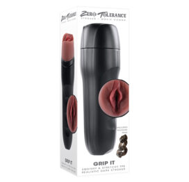 Grip It Pussy Stroker Dark Brown, Zero Tolerance