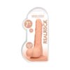 RealRock 7in Realistic Dildo w/Balls & Suction Cup Beige