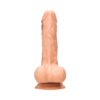 RealRock 7in Realistic Dildo w/Balls & Suction Cup Beige