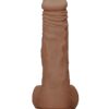 RealRock 9in Realistic Dildo w/Balls Tan, Shots