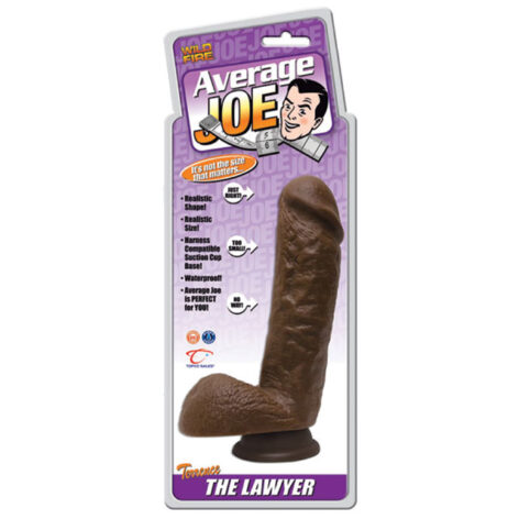 Average Joe Lawyer Terrence 7.5in Dildo Black