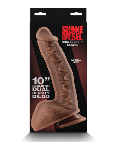 Shane Diesel Dildo Dual Density 10in w/Balls