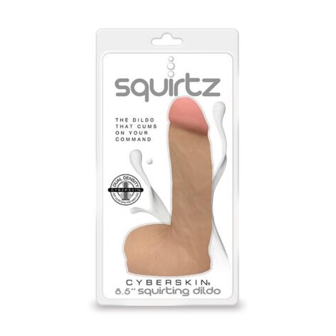 Squirtz CyberSkin 8.5" Squirting Dildo Beige