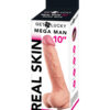 Get Lucky Mega Man Dildo 10in w/Balls Beige