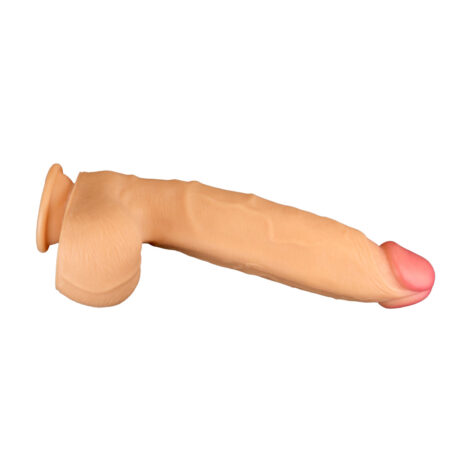 Get Lucky Mega Man Dildo 12in w/Balls Beige