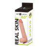 Get Lucky Real Skin Dildo 8in w/Balls Beige