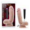 Hard On Dildo 8.5in w/Vibration & Balls Beige