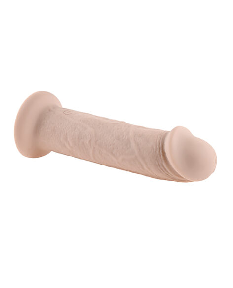 7" Girthy Vibrating Dildo Light Beige, Evolved