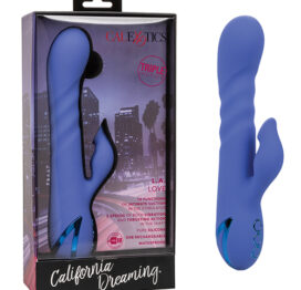 California Dreaming LA Love Rabbit Vibrator Blue