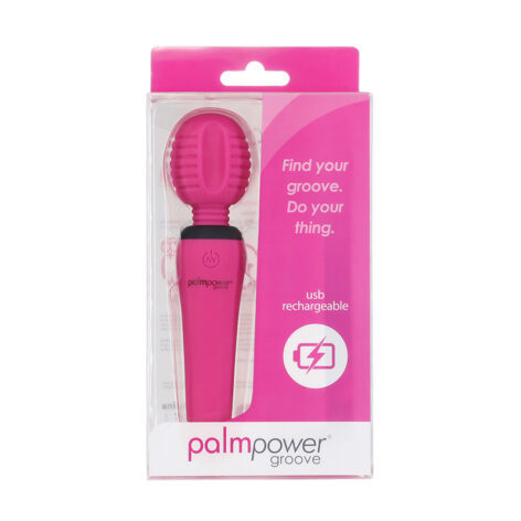 PalmPower Groove Mini Wand Massager Fuchsia