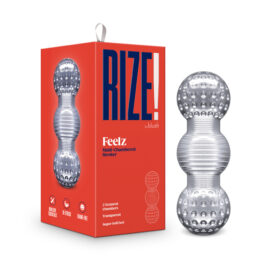 RIZE Feelz Stroker Multi Chambered Clear, Blush
