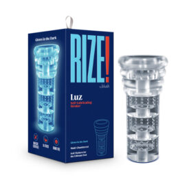 RIZE Luz Stroker Glow in the Dark Clear, Blush