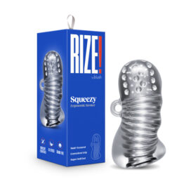 RIZE Squeezy Ergonomic Stroker Clear, Blush