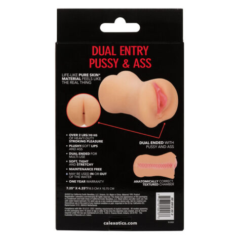 Stroke It Dual Entry Pussy & Ass Ivory, CalExotics