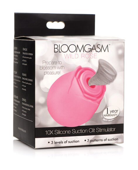 Bloomgasm Wild Rose 10X Clit Stimulator Pink, INMI