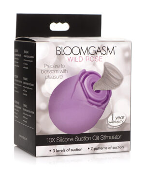 Bloomgasm Wild Rose 10X Suction Clit Stimulator Purple