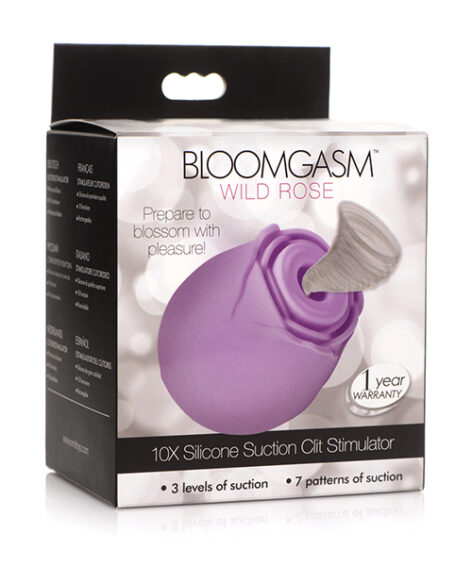 Bloomgasm Wild Rose 10X Clit Stimulator Purple, INMI