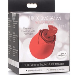 Bloomgasm Wild Rose 10X Clit Stimulator Red, INMI