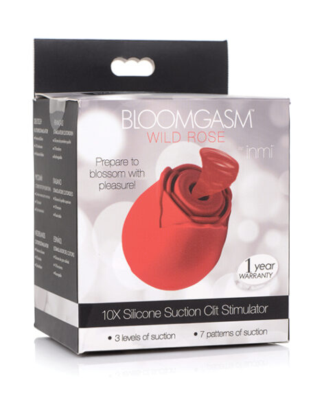 Bloomgasm Wild Rose 10X Clit Stimulator Red, INMI