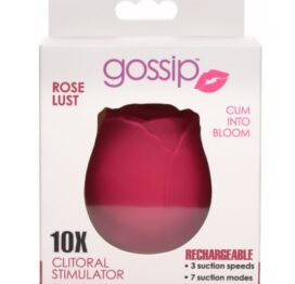 Cum Into Bloom Rose Lust Clit Stimulator Burgundy