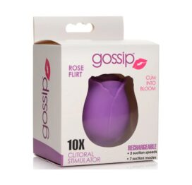 Gossip Cum Into Bloom Clitoral Stimulator Rose Flirt Violet